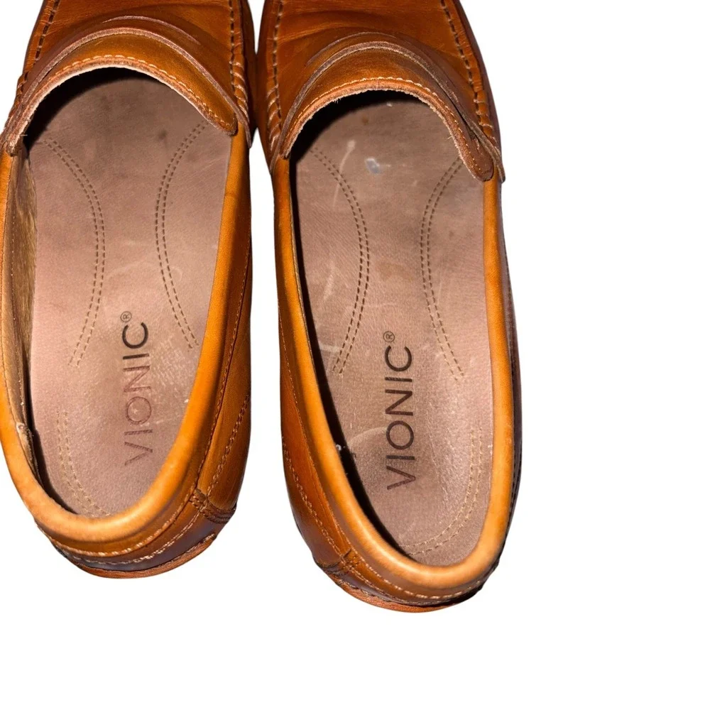 Vionic Mens Snyder Loafer 11.5 Leather Slip On